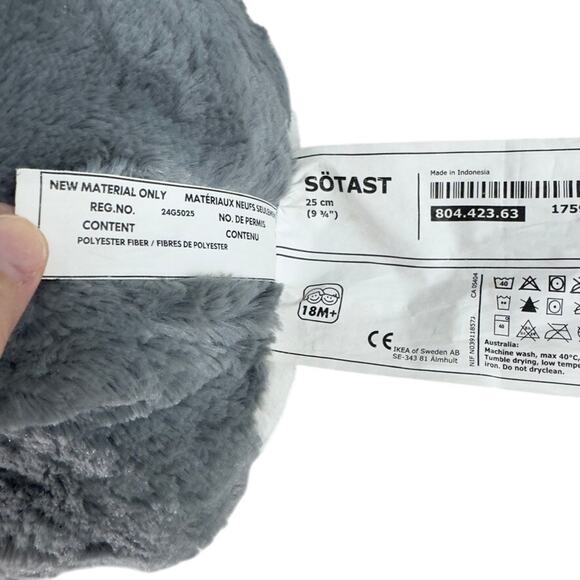 Ikea Koala With Baby SOTAST Stuffed Animal Doll Toy Children's Grey Plush 14" - Picture 6 of 9